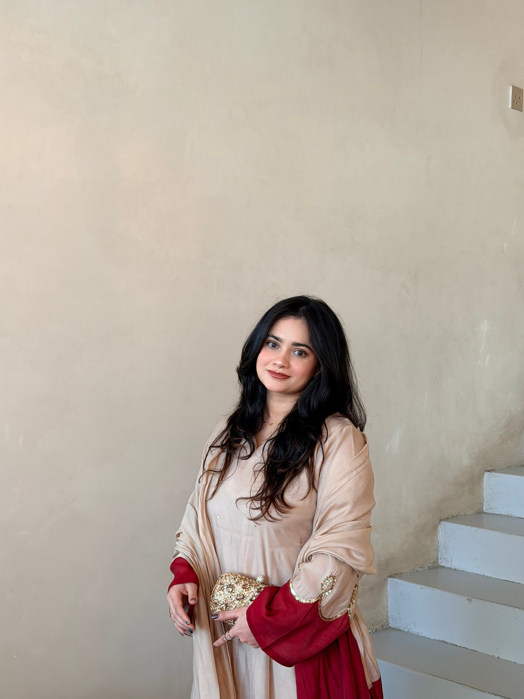 Double shaded premium Handworked suit-1111