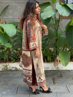 Brown muslin suit