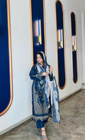 Blue pakistani suit