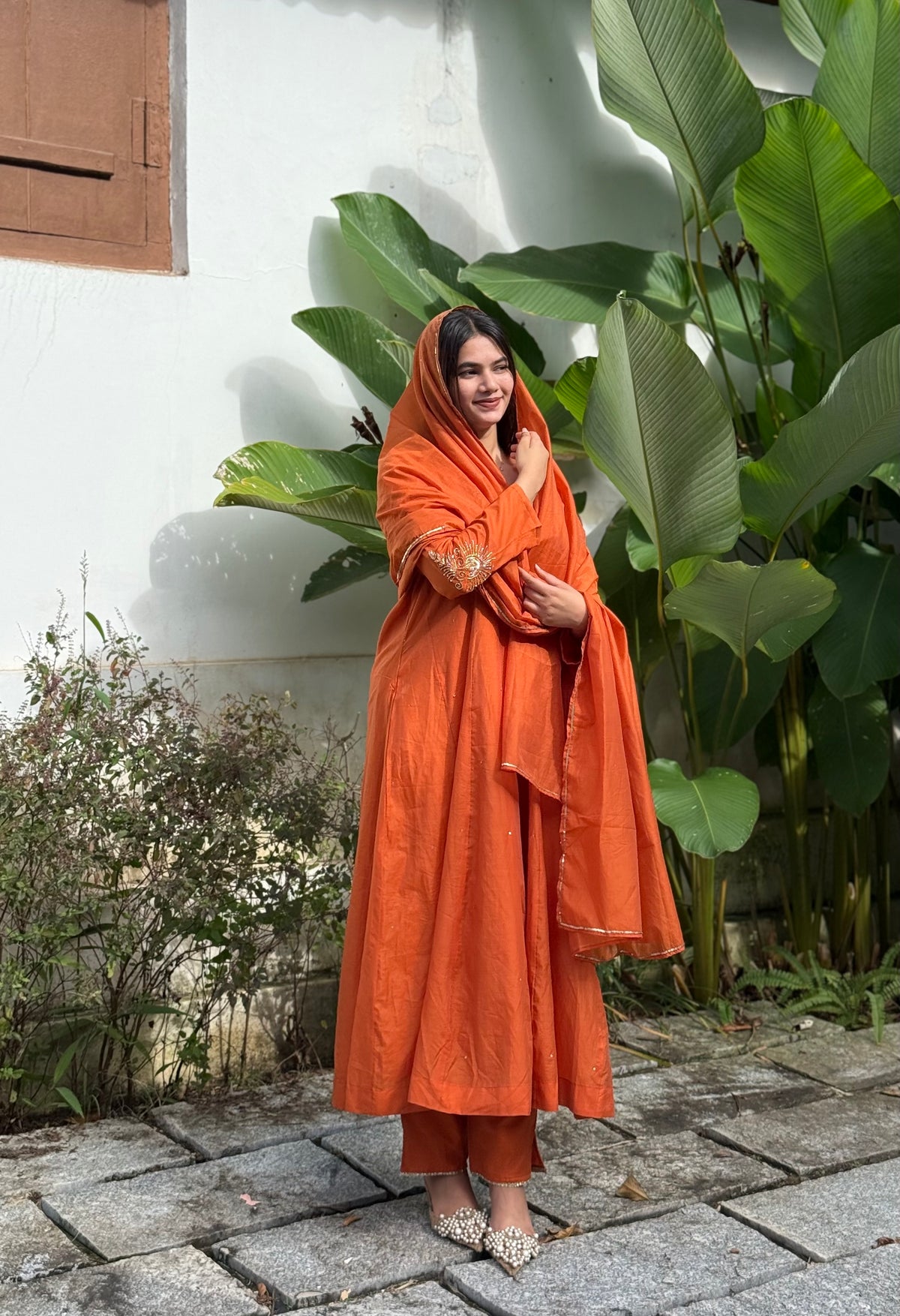 Orange Handworked Suit
