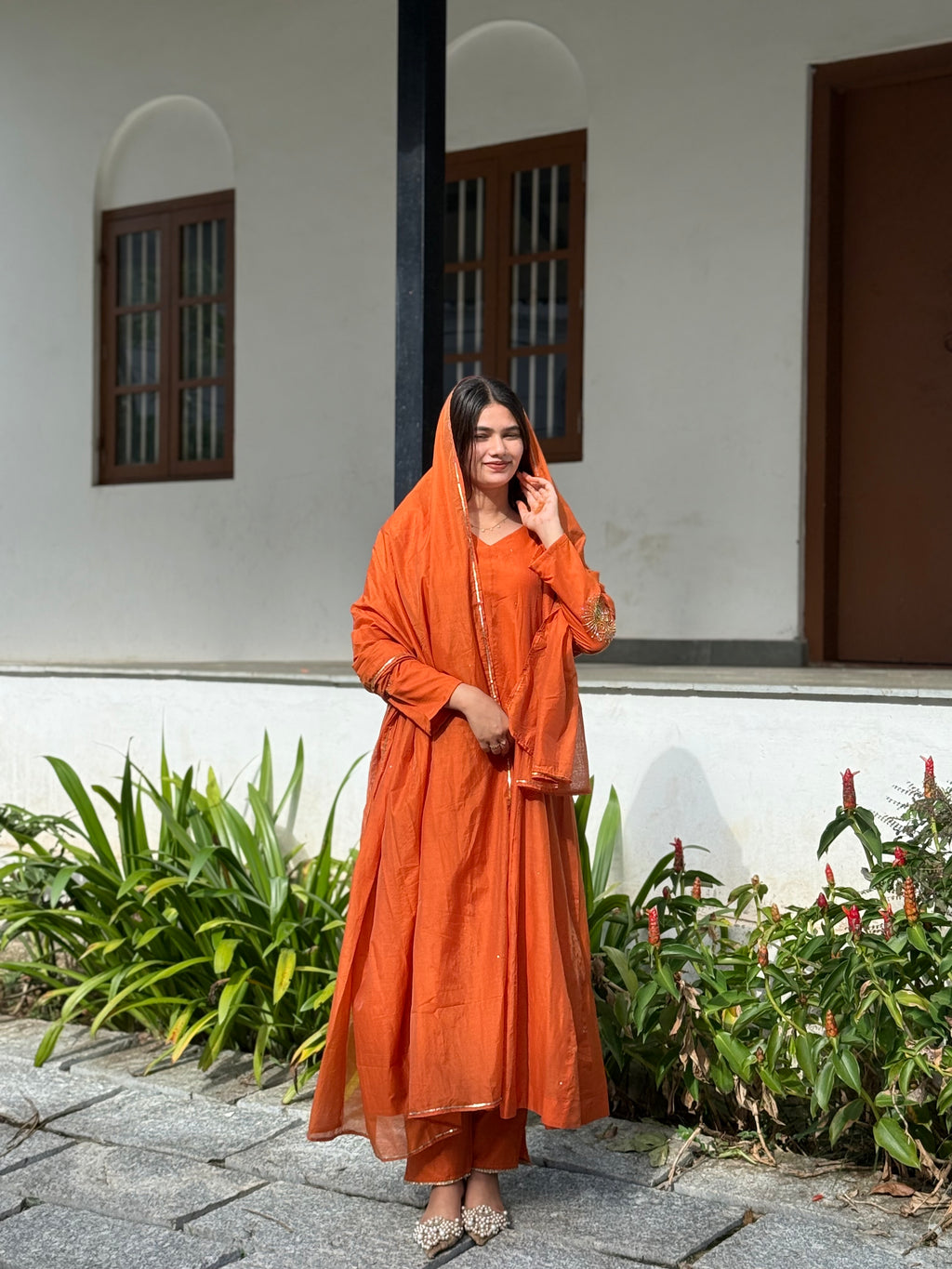 Orange Handworked Suit
