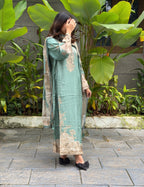 Pastel muslin suit