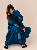 Royal Blue anarkali suit