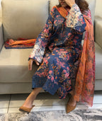 Floral Pakistani Suit