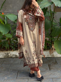 Brown muslin suit