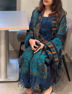 Blue pakistani suit
