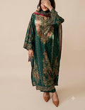 Pure muslin green suit-105