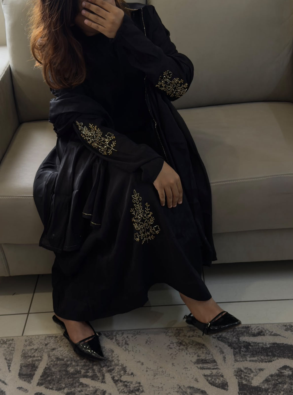 Black handworked suit-103