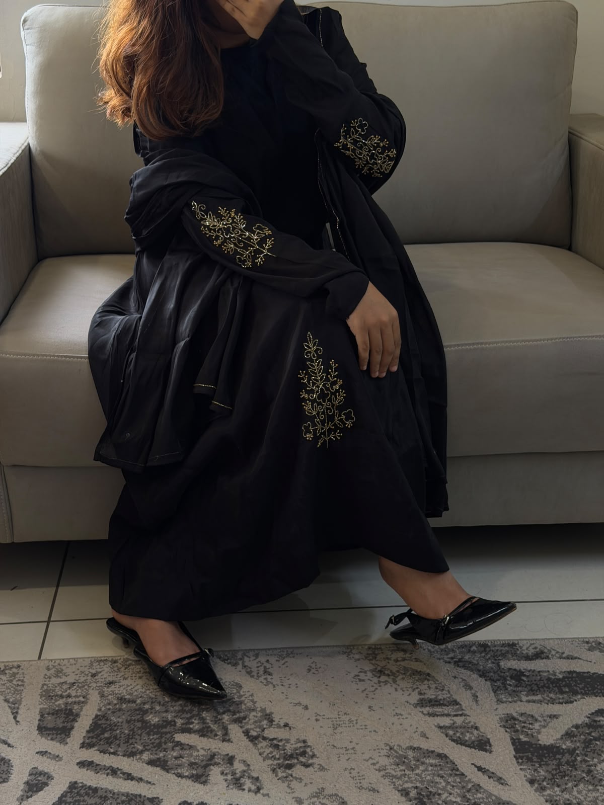 Black handworked suit-103
