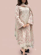 Floral pakistani suit