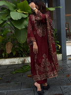 Red muslin suit