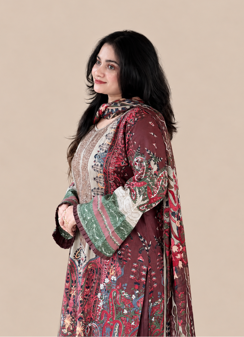 Multicoloured Pakistani Suit