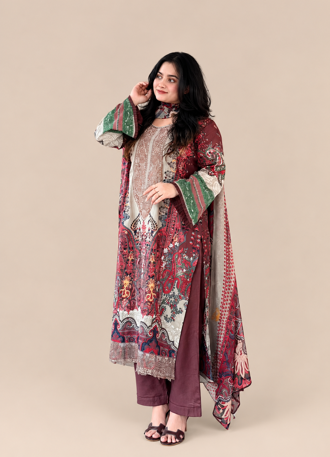 Multicoloured Pakistani Suit