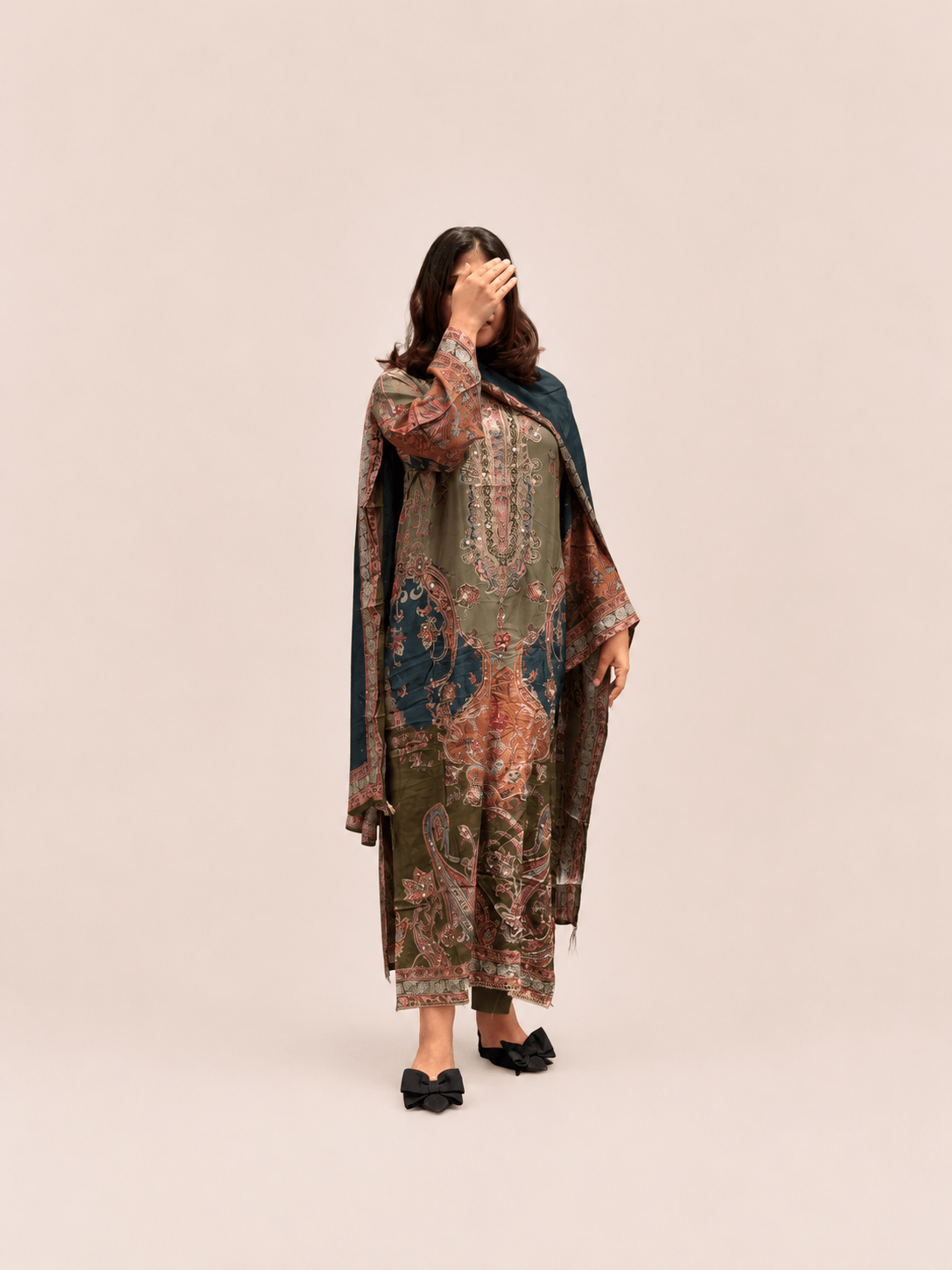 Pure muslin suit