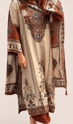Brown muslin suit