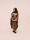 Multicoloured muslin suit