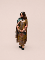Multicoloured muslin suit