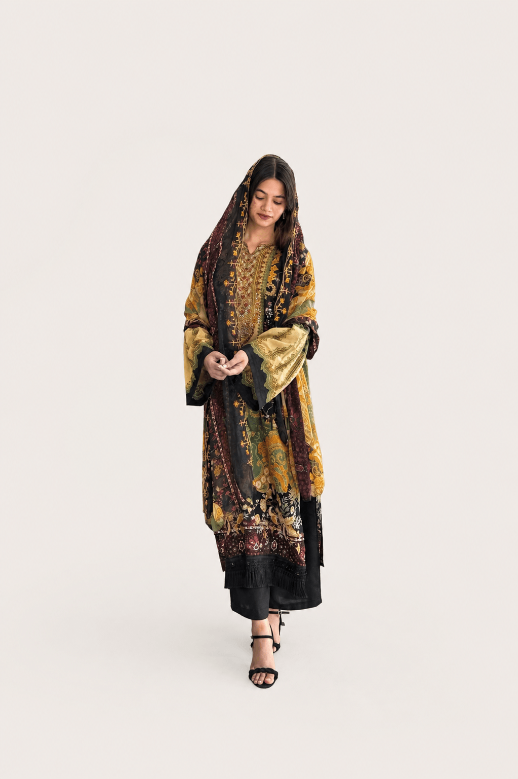 Multi Colour pakistani suit