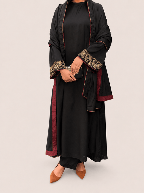 Black Handworked suit