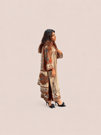 Brown muslin suit