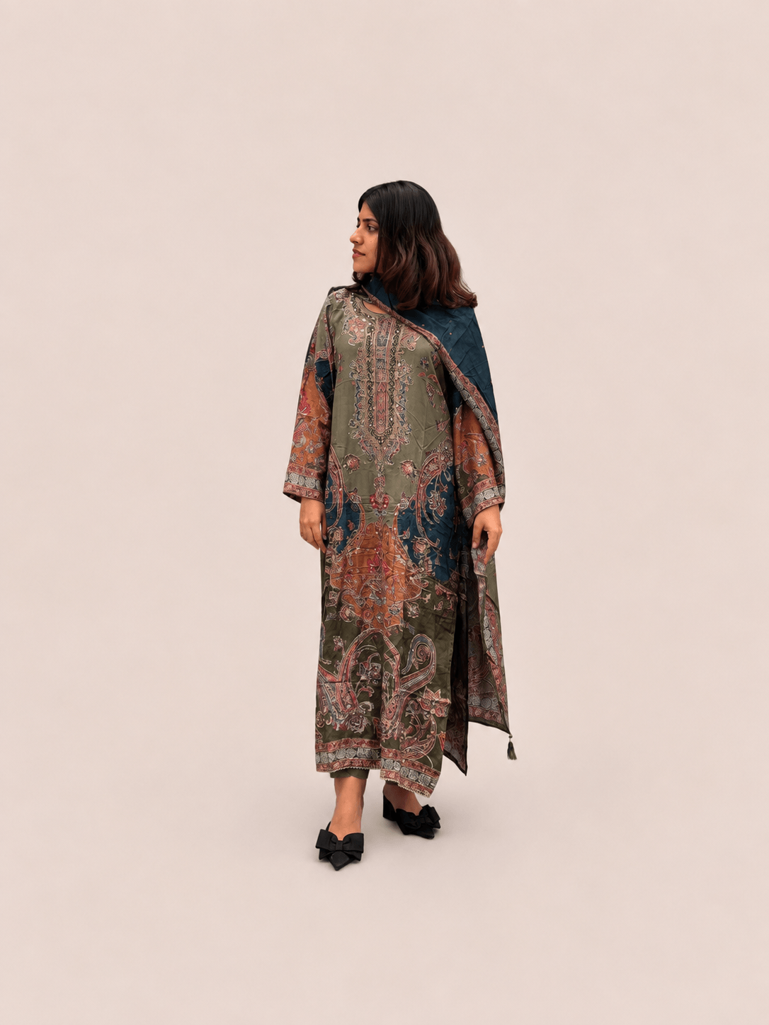 Pure muslin suit