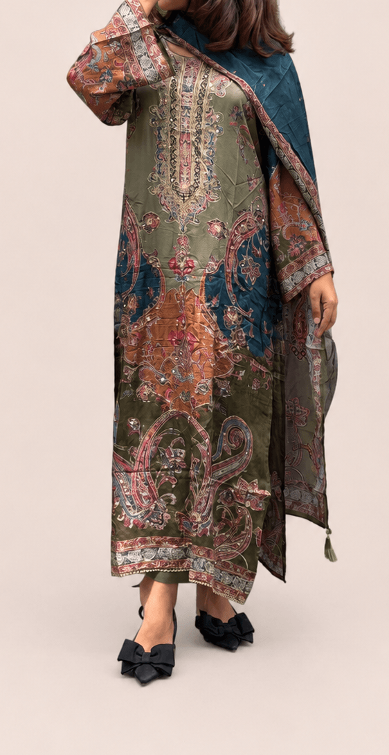 Pure muslin suit