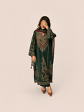 Pure muslin green suit