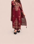 Red muslin suit
