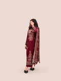 Red muslin suit